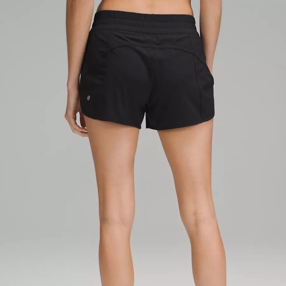lululemon athletica Pants - Lululemon Tracker Black High Rise Shorts Size 6